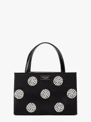 Sam Icon Pearl Embellished Nylon Small Tote