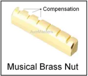 AxeMasters COMPENSATED Brass Nut for GIBSON Guitar Les Paul 335 SG