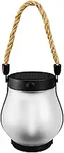 Solar Flame Lights - Garden Lantern Flickering LED Light | Solar Flame Lights Outdoor | Waterproof LED Garden Light | Long-Lasting Decorative Yard Decor with Rope Rechargeable Camping Lamp for Walls