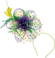 [Holibanna] Vintage Fascinator Hat with Mesh Plume for Tea Party Cocktail and Wedding Elegant Headband Hair Clip for Women for Special Occasions and Events