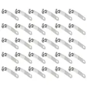 30pcs 6.2x7x37mm Single Button V-Shaped Paddle Snap Spring Clips Hollow Head