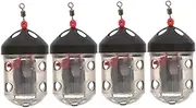 4Pcs Fishing Bait Trap Cages Lightweight Transparent Fishing Gear for Carp Feeder for Attracting Smelt Eels and Shrimp