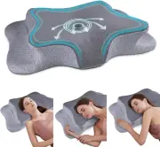 Cervical Neck Pillow, Memory Foam Contour, Cooling Support for Pain Relief