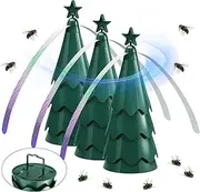 Fans for Tables, Repellent Outdoor Indoor Keep Flies Away, Table Top Fan Fly Spinner with Holographic Blades for Picnic Patio Home (3 Pack)