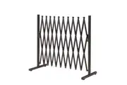 ZUNI Garden Security Fence Gate Expandable Aluminum Barrier Brown/White/Black