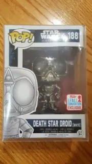 NYCC 2017 EXCLUSIVE! FUNKO POP! Star Wars Death Star Droid w/STICKER+PROTECTOR