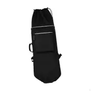 Longboard Carry Case Shoulder Bag Skateboard Backpack for Women Men black