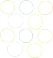 COMNESTBI 10Pcs Silicone Jelly Bracelets Soft Stretchy Rubber Wristbands for Glow the Dark Assortment for Parties and Fun