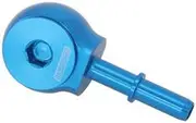 Aeroflow Slimline -6Orb to 3/8" EFI Push On 90 Deg Tight Radius Blue Aeroflow - AF969-06-06