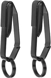 [ROMISBABA] 2Pcs Waist Belt Key Clips Practical Keychain for Easy Access Durable Keyring Suitable for Standard and Thick Belts Workmanship for Men