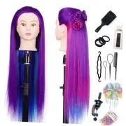 Training Head 26"-28'' Mannequin Head Hair Styling Manikin Cosmetology Doll