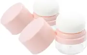 VICASKY 2 Pcs Loose Powder Containers with Puff for Travel Compact Powder Dispenser Case Portable Makeup Storage Leak Design for Easy Packing and Use