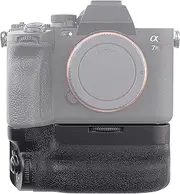 FocusFoto Vertical Battery Grip Holder Multi Power Pack for Sony Alpha A9 II, A7 IV, A7R IV, A7R V, A1 Mirrorless Camera Replacement for VG-C4EM, Support up to Two NP-FZ100 Batteries