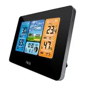 LCD Digital Wireless Weather Station Clock Calendar Thermometer Indoor & Outdoor