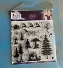 New! “Fantasy Forest” Set Enchanted Christmas Cling stamps Crafter’s Companion
