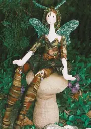 Cloth Art Doll Pattern "Wood Nymph" By Julie McCullough