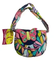 Mosaic Butterfly Sparkle Bag 8 Inches