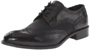 Kenneth Cole New York Men's Build Bridge-S Black Leather Oxford Shoes, 10.5 M US