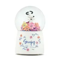 在飛比找momo購物網優惠-【JARLL 讚爾藝術】Snoopy史努比百花齊放 水晶球音