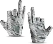 Fishing Glove | 3 Finger Cut Anti-Slip Fishing Gloves,Fingerless Fish Accessories UV Protection Hand Protector for Kayaking, Rowing & Paddling