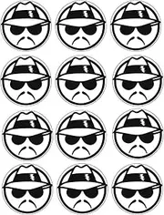 Cholo Homie Homeboy Edible Wafer Uncut Cupcake, Cookie Toppers 2 Inch Round