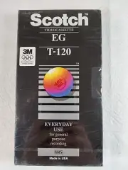 Scotch 3M Blank VHS Tape Recordable EG T-120 Video Cassette New