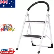 2 step foldable ladder stool frame portable anti slip