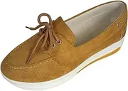 [SBGMoSJ] Casual Sneakers for Women Trendy Platform Women's Black Slip On Tennis Shoes Walking Shoes for Women Black Wedge Gym Shoes for Women Zapatos De Trabajo para Mujer Antideslizante Contra El Agua