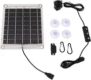 20W Solar Fountain, Solar Fountain Pump Adjustable Water Volume with Switch, Submersible for Ponds, Garden, Waterfall, Fish Pond, 800L H Water Rate, 5meter Water