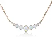 [Barzel] White-Gold-Plated-Base Created-Opal
