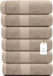Luxury Hand Towels for Bathroom-Hotel-Spa-Kitchen-Set - Circlet 10: Taupe