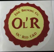 OL' R, OL' RED C&D Beer STICKER, Erie Brewing Co., Erie, PENNSYLVANIA
