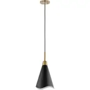 Nuvo Lighting 60/7470 Tango Pendant Matte Black/Burnished Brass