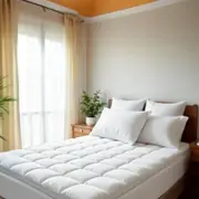 Royal Comfort Fitted Foam Mattress Topper 1000GSM Double White