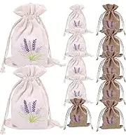 Frxib Lavender Sachet Bags Empty, Empty Sachet Pouches Lavender Cloth Bag with Drawstring | Soft Linen Fragrance Sachet Packets, Closet Sachets Bag, Drawer Freshener Packaging Pouch