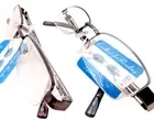 2 pair READING GLASSES Impact resistant Semi rim compact readers Power +1.0