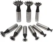 14mm*45° End Mill - Dovetail Groove Cutter HSS Straight Shank Dovetail Slot Cutter End Mill CNC Bit