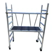 3.6m Reach Mobile Aluminium Scaffold (Base Unit + Adjustable wheels)