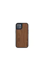 3sixT iPhone 13 6.1" Impact Zero Black Case - Walnut