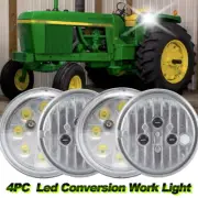 Par36 Round Led Work Lights Hi/Lo Beam For John Deere Tractor 2520 RE25126 4PC