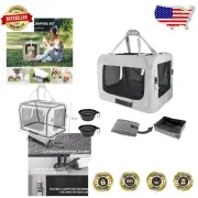 Premium Soft-Sided Cat Carrier - Extra Large, Collapsible, for Large Cats/Dogs