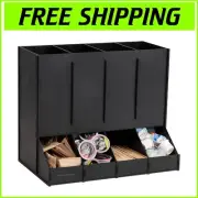 Minimalist Design 4-Compartment Coffee Pod Holder - Perfect for Home & Office
