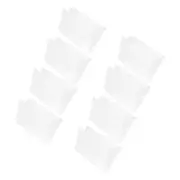 8 Pcs Tape Storage Box Plastic Cassette Cases Card Holder Clear for