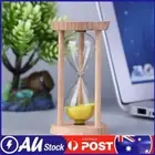 Wooden Sand Clock 3 Minutes Hourglass Sandglass Toothbrush Timer(Yellow)