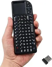 SETHDA Mini Keyboard, Backlit 2.4GHz Wireless Keyboard with IR Learning, Portable Lightweight 69 Keys USB Keyboard Compatible with Android TV Box/PS3/4/Mac/Windows/HTPC