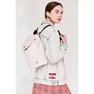 Herschel Reid 小型 Womens 淺粉 膚色 黑背帶 帆布 束口 小包 小後背包 後背包 [現貨]