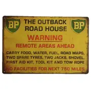 BP Outback Tin Sign 30x20cm