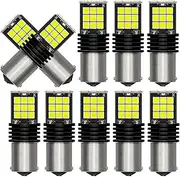 TGMGADANTV 50pcs Signal Lamp P21w Led Ba15s 1156 Py21w Bau15s Bulb 3157 T25 T20 7443 White 1157 Led Bay15d P21/5w Turn Brake Backup Light Car signal lights(BAY15D P21-5W 1157,White)