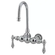 Elements Of Design DT0021AL Double Handle Wall Mounted Clawfoot - Chrome