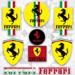 FERRARI 適用於法拉利超級賽車標誌貼紙乙烯基貼花條紋標誌裝飾